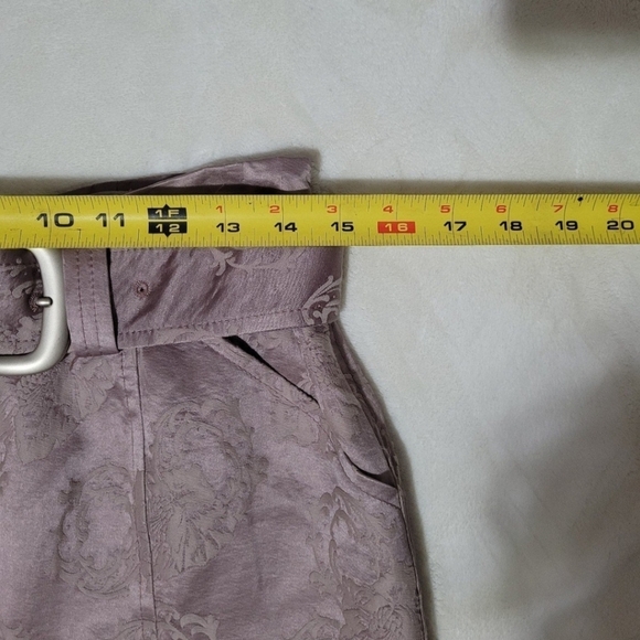 Purificacion Garcia Pencil Skirt Size 6/8 Cotton Silk Blend Spain Elegant Purple - Picture 11 of 12